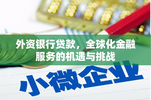新余外资银行贷款，全球化金融服务的机遇与挑战