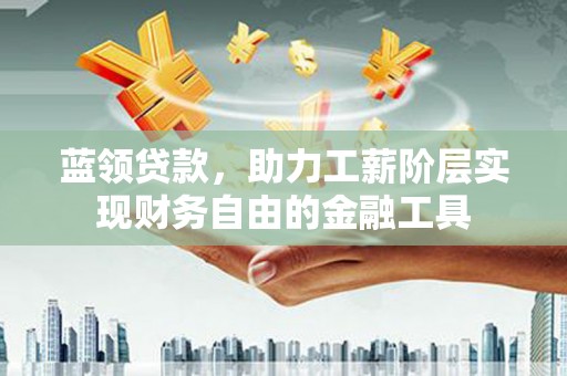 新余蓝领贷款，助力工薪阶层实现财务自由的金融工具